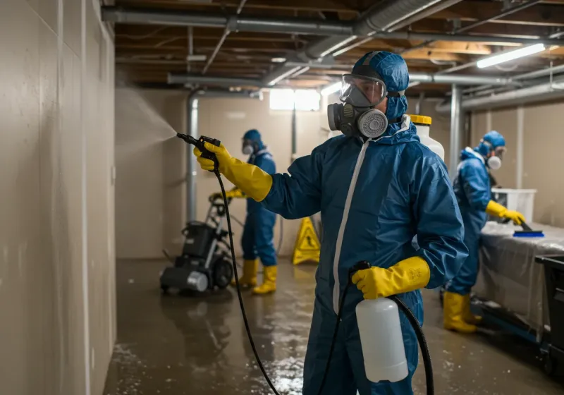 Basement Sanitization and Antimicrobial Treatment process in Edgerton, WI